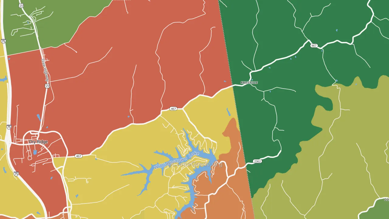 Knoxville, KY Map of Theft Rates