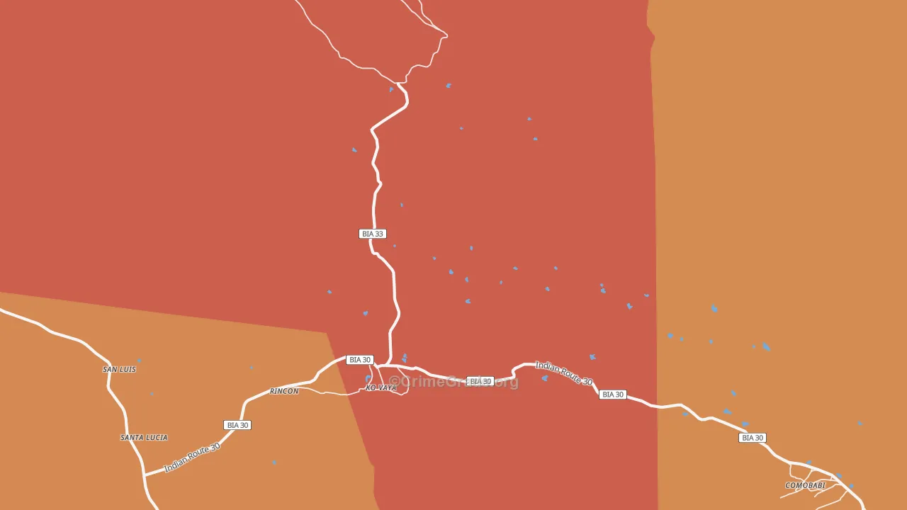 Ko Vaya, AZ Map of Theft Rates