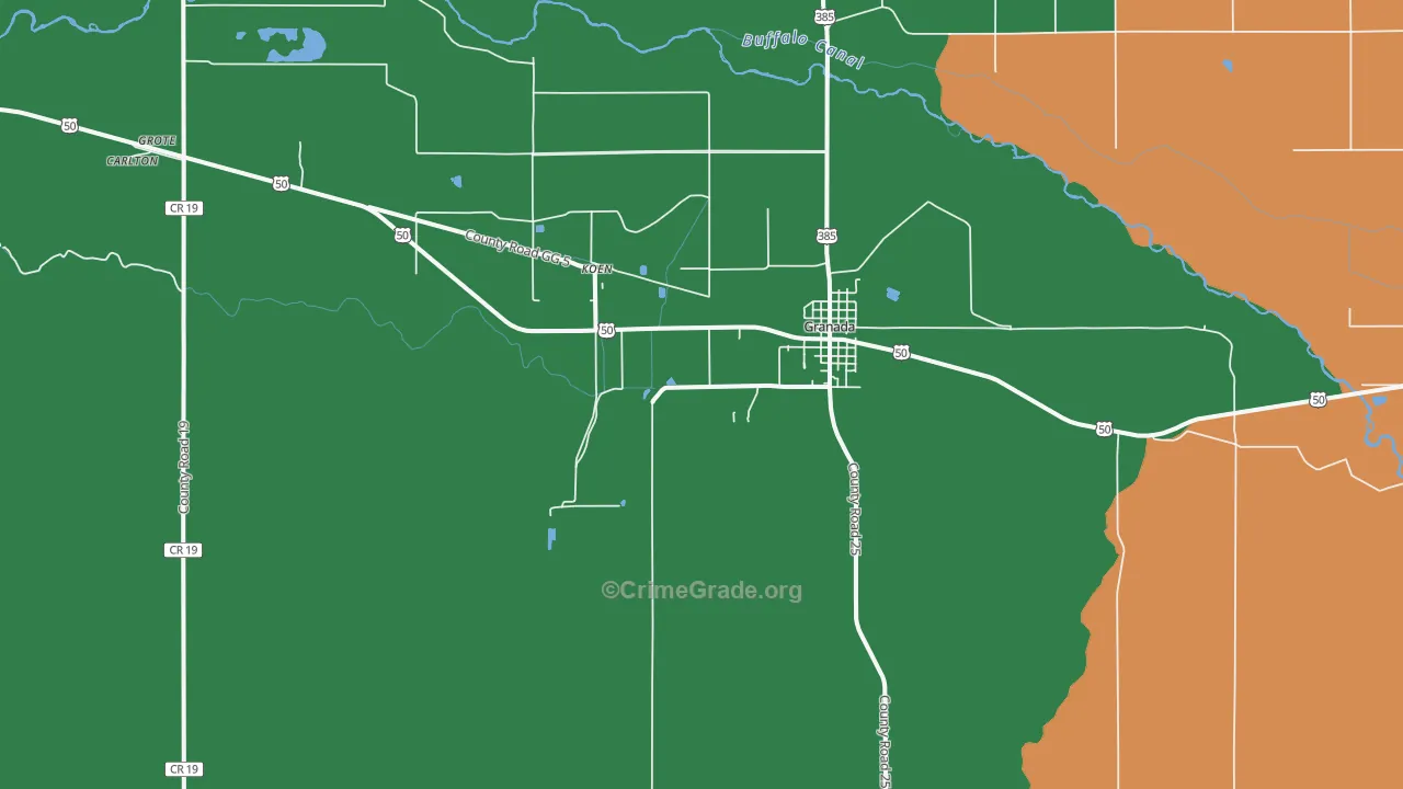 Koen, CO Map of Theft Rates
