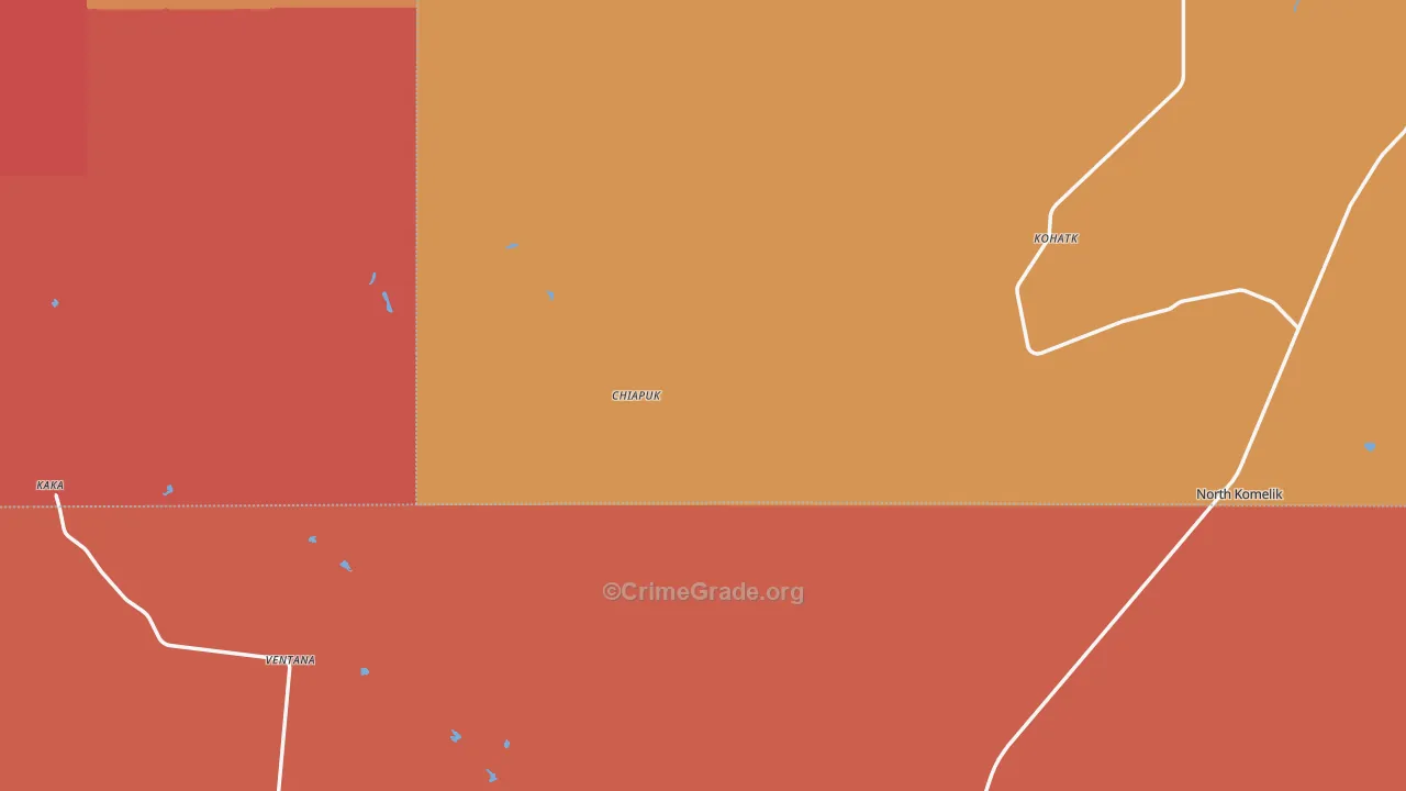 Kohatk, AZ Map of Theft Rates