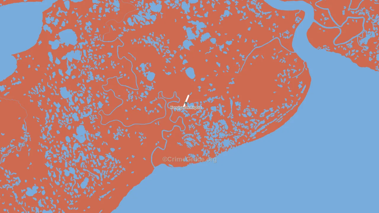 Kongiganak, AK Map of Theft Rates