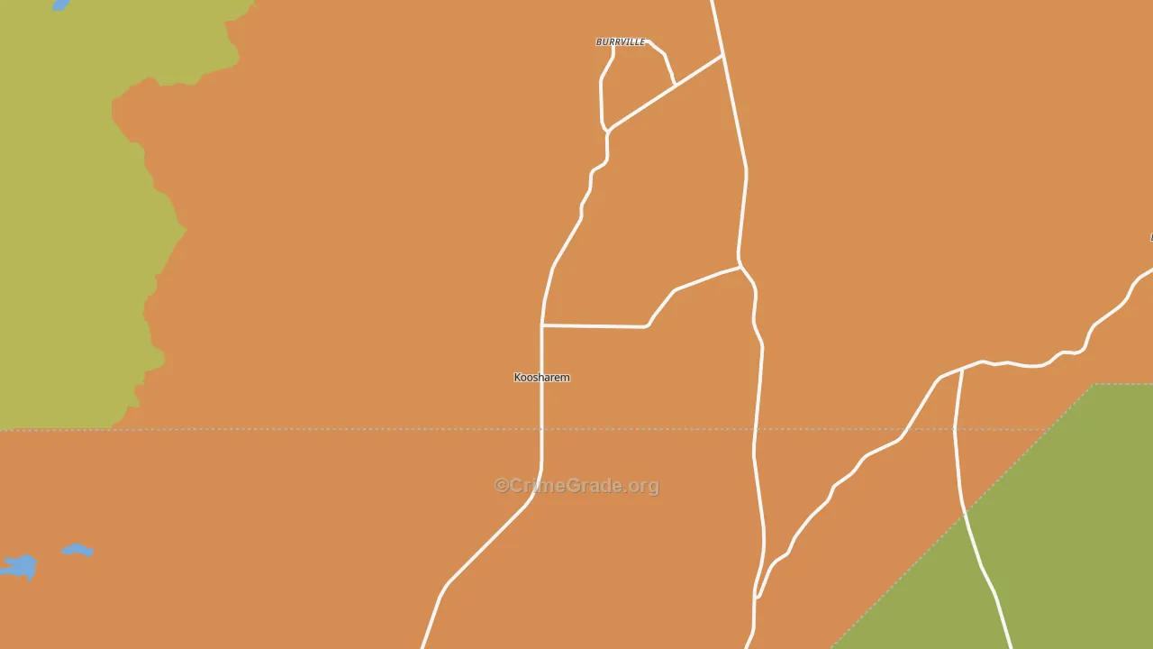 Koosharem, UT Map of Theft Rates