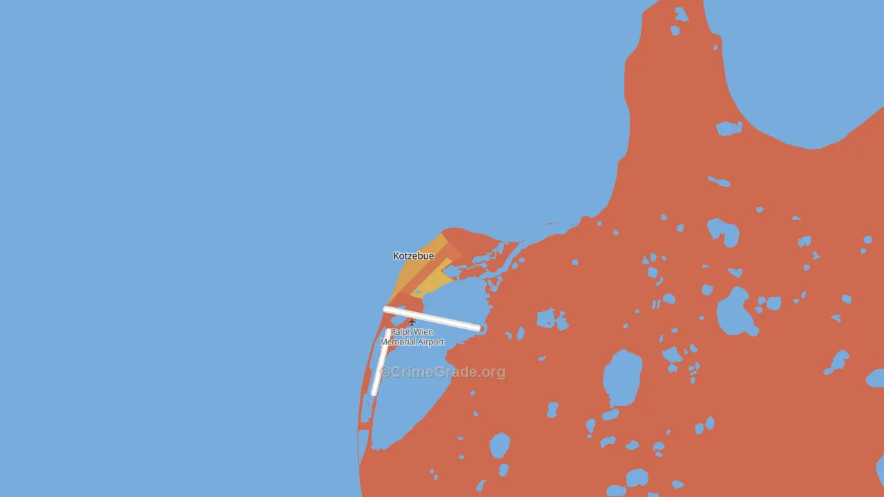 Kotzebue, AK Map of Theft Rates