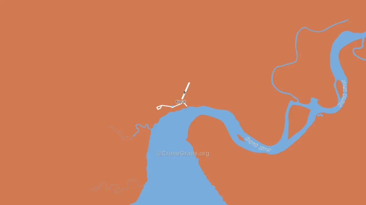 Koyuk, AK Map of Theft Rates