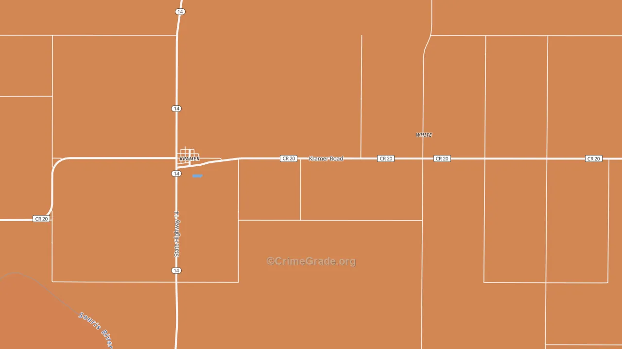 Kramer, ND Map of Theft Rates