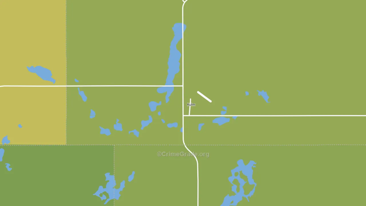 Kulm, ND Map of Theft Rates