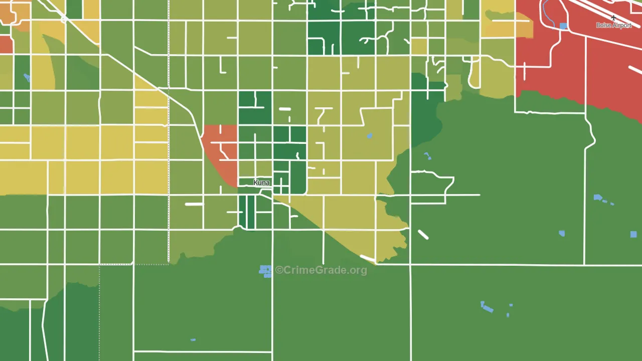 Kuna, ID Map of Theft Rates