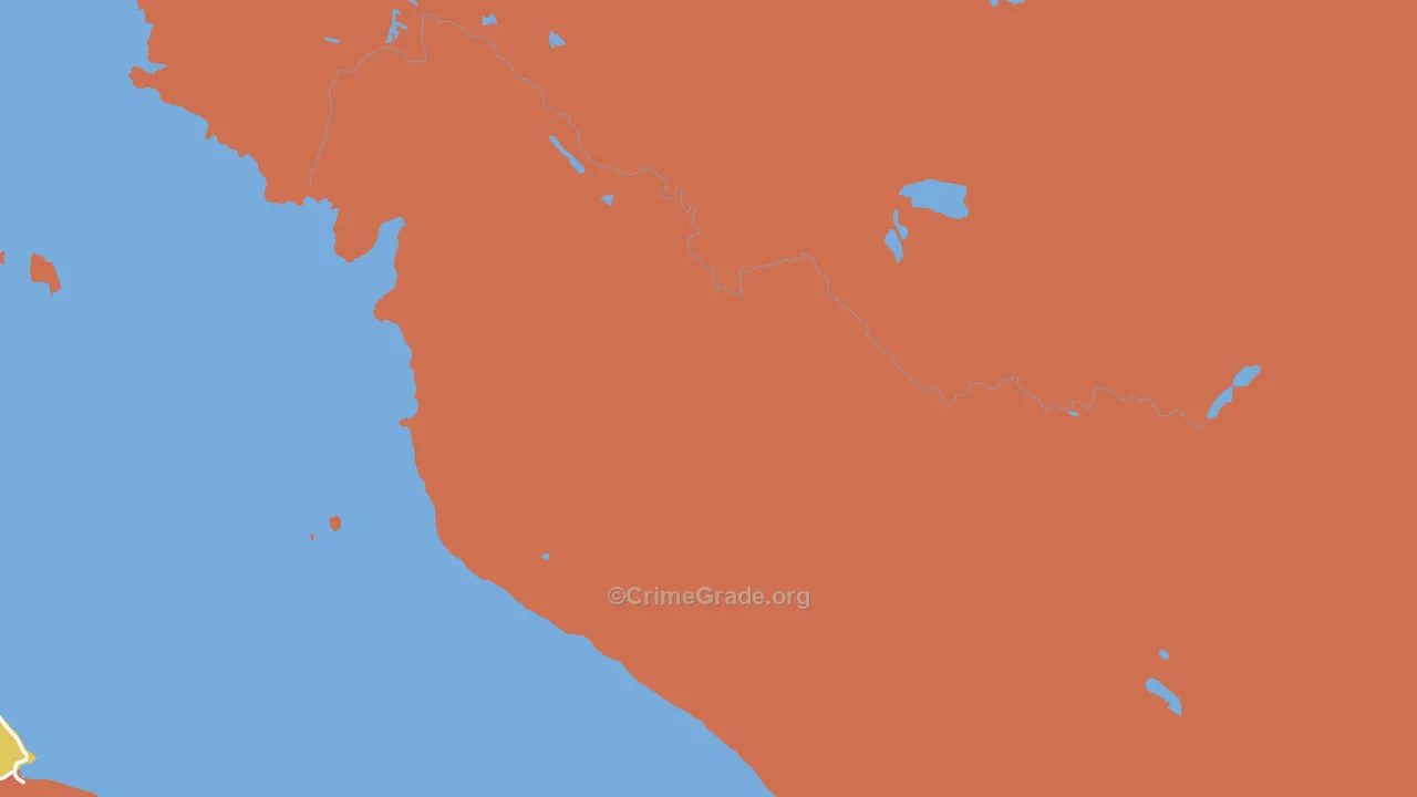 Kupreanof, AK Map of Theft Rates