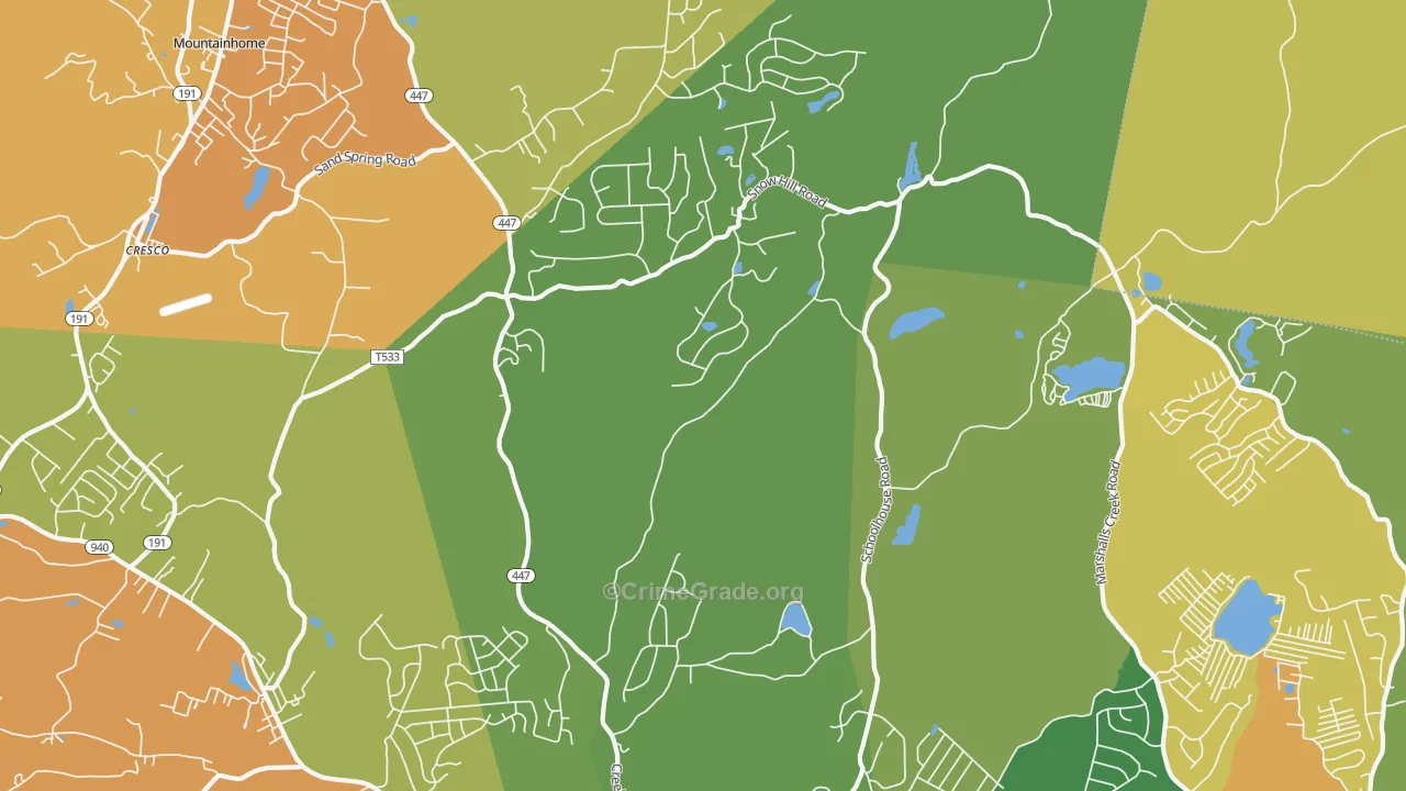 La Anna, PA Map of Theft Rates