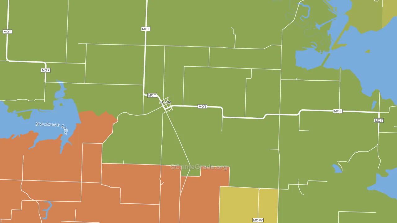 La Due, MO Map of Theft Rates