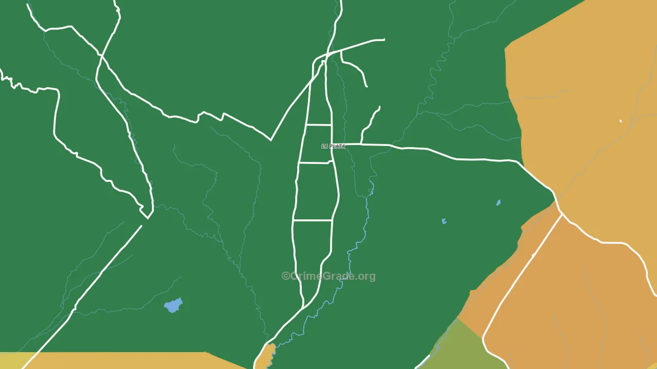 La Plata, NM Map of Theft Rates