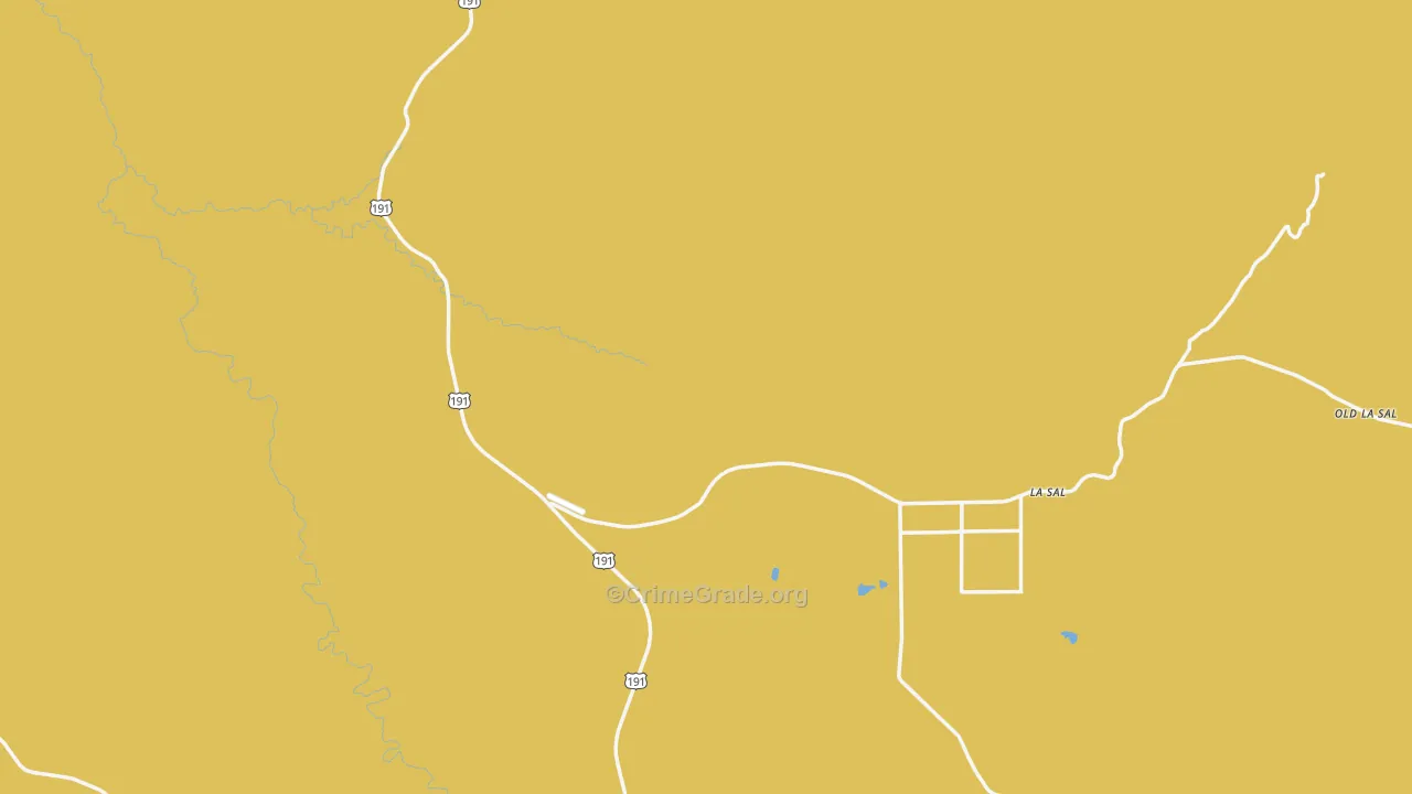 La Sal, UT Map of Theft Rates