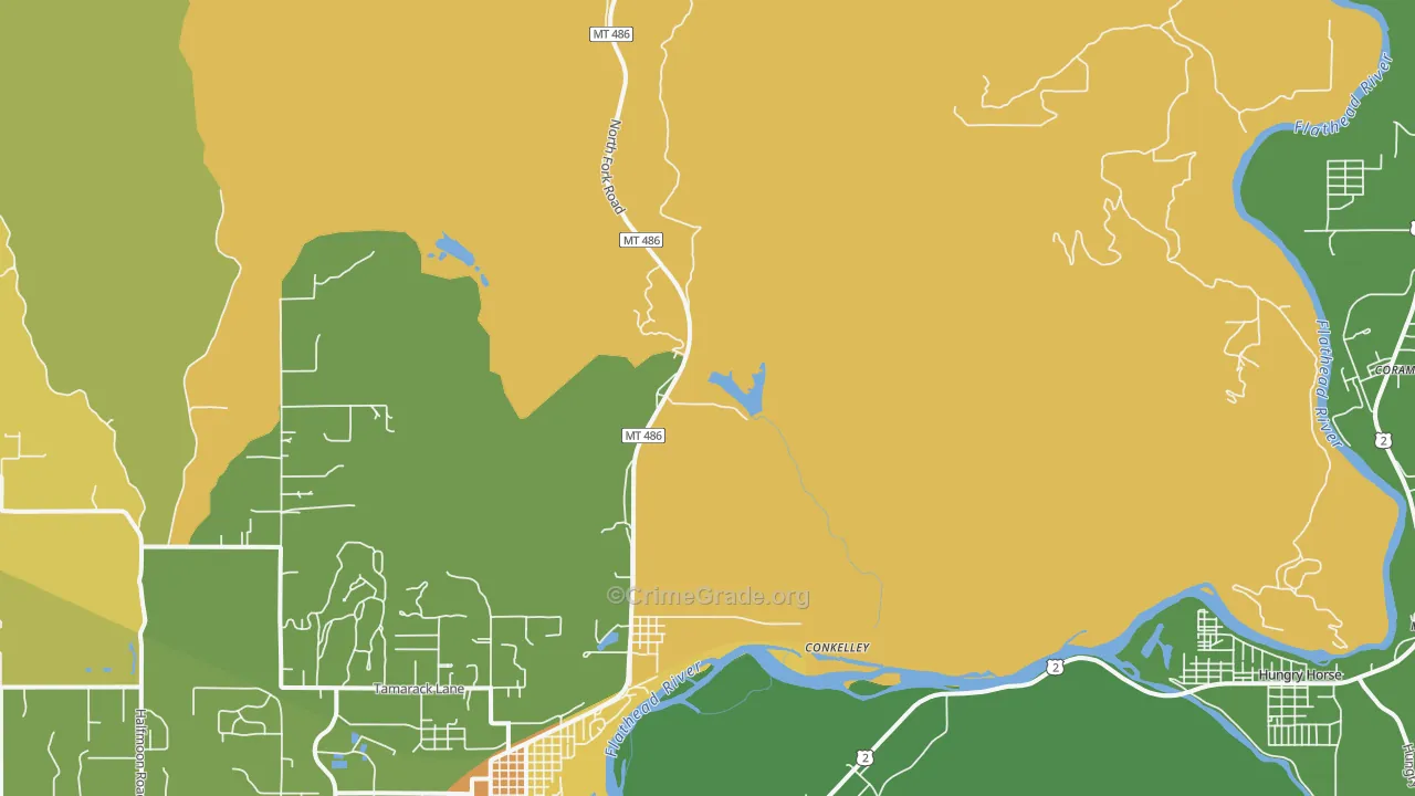 La Salle, MT Map of Theft Rates