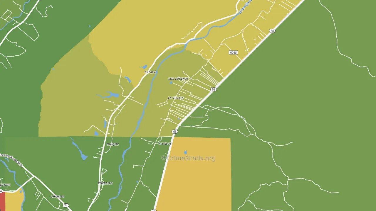 La Villita, NM Map of Theft Rates
