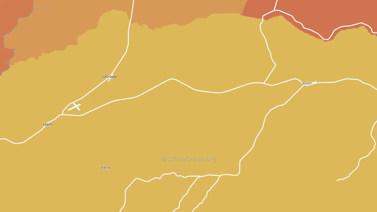 Lacrosse, WA Map of Theft Rates