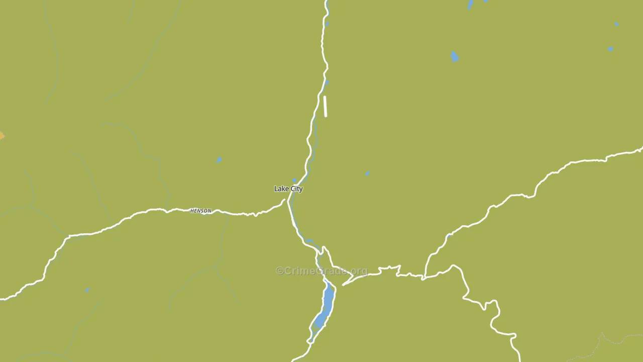 Lake City, CO Map of Theft Rates