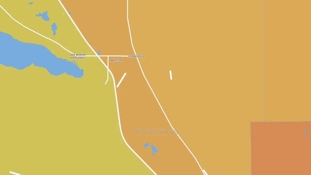 Lake Marian Highlands, FL Map of Theft Rates