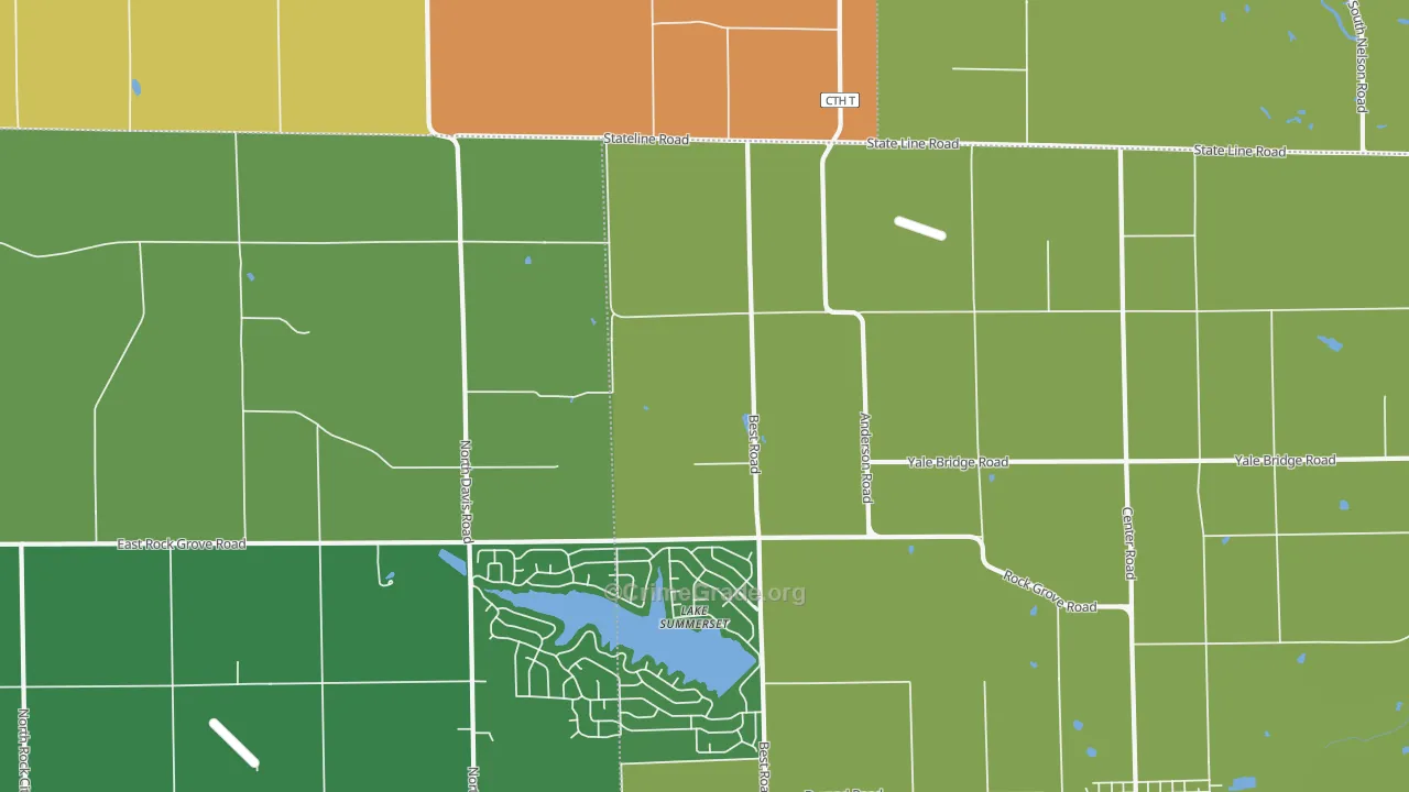 Lake Summerset, IL Map of Theft Rates