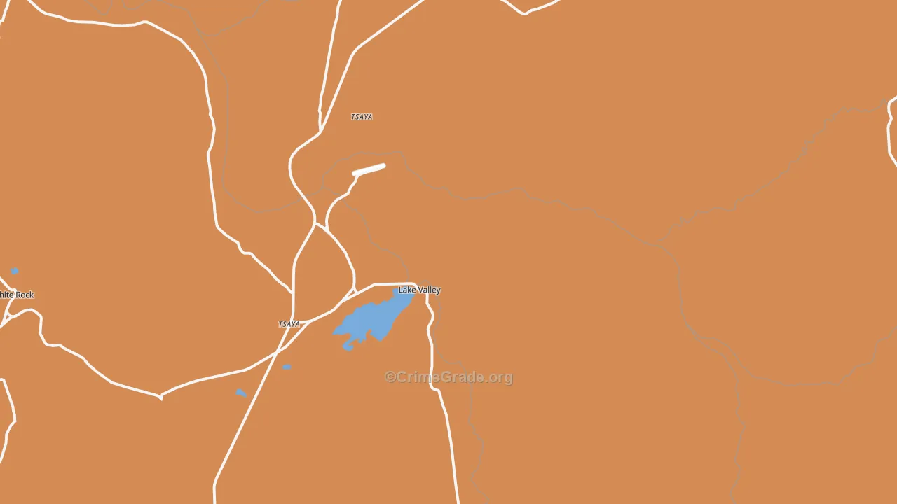 Lake Valley, NM Map of Theft Rates