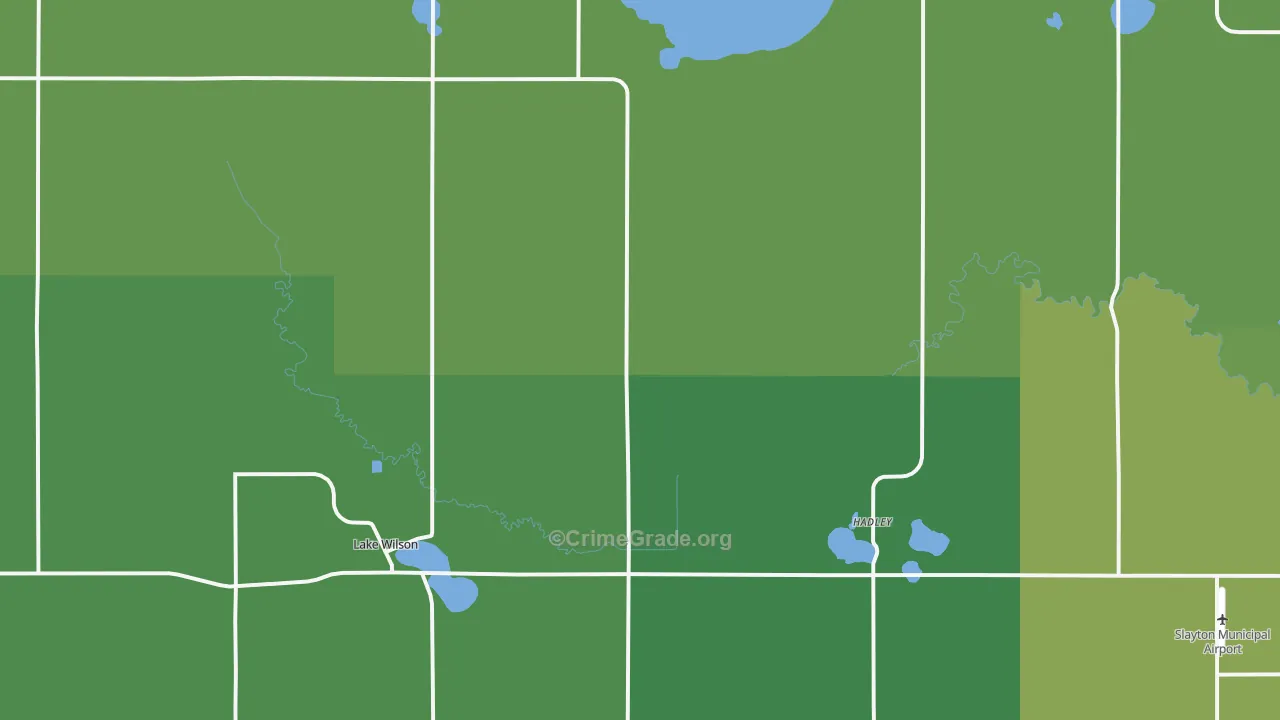 Lake Wilson, MN Map of Theft Rates