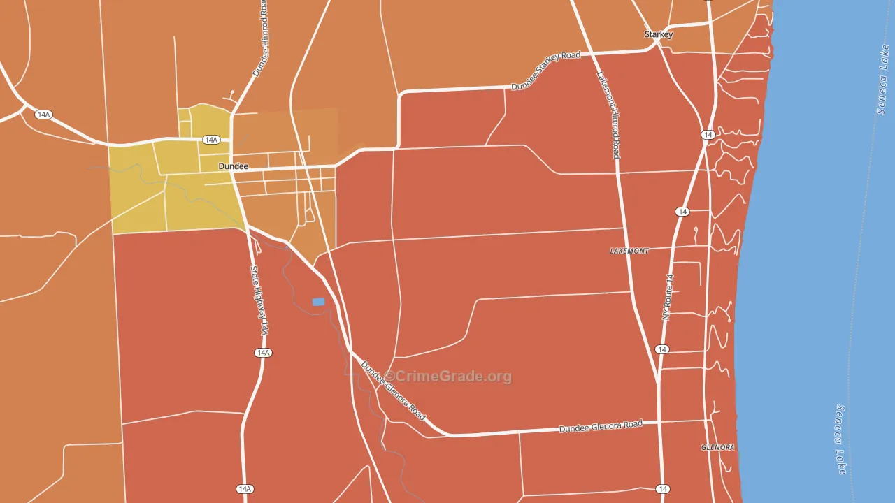 Lakemont, NY Map of Theft Rates
