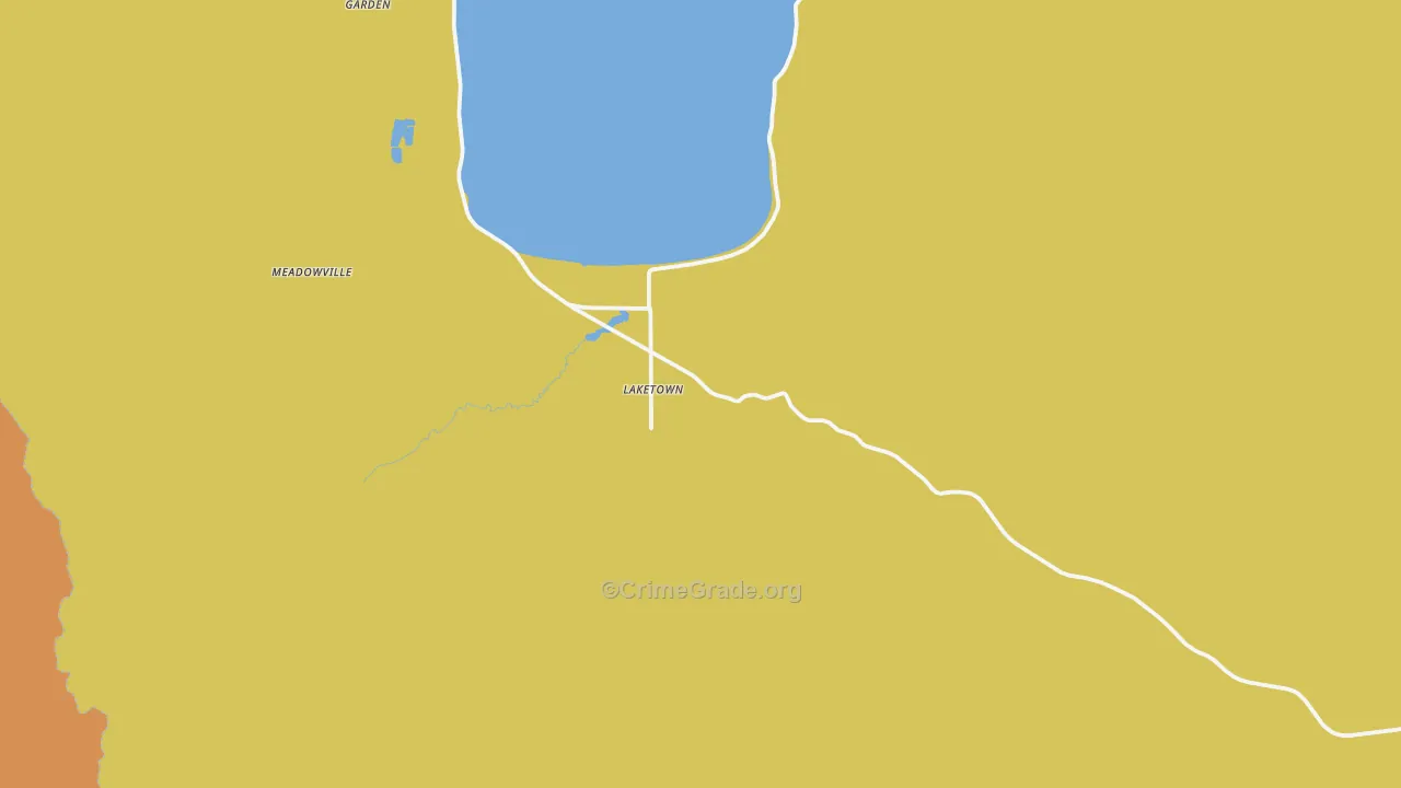 Laketown, UT Map of Theft Rates