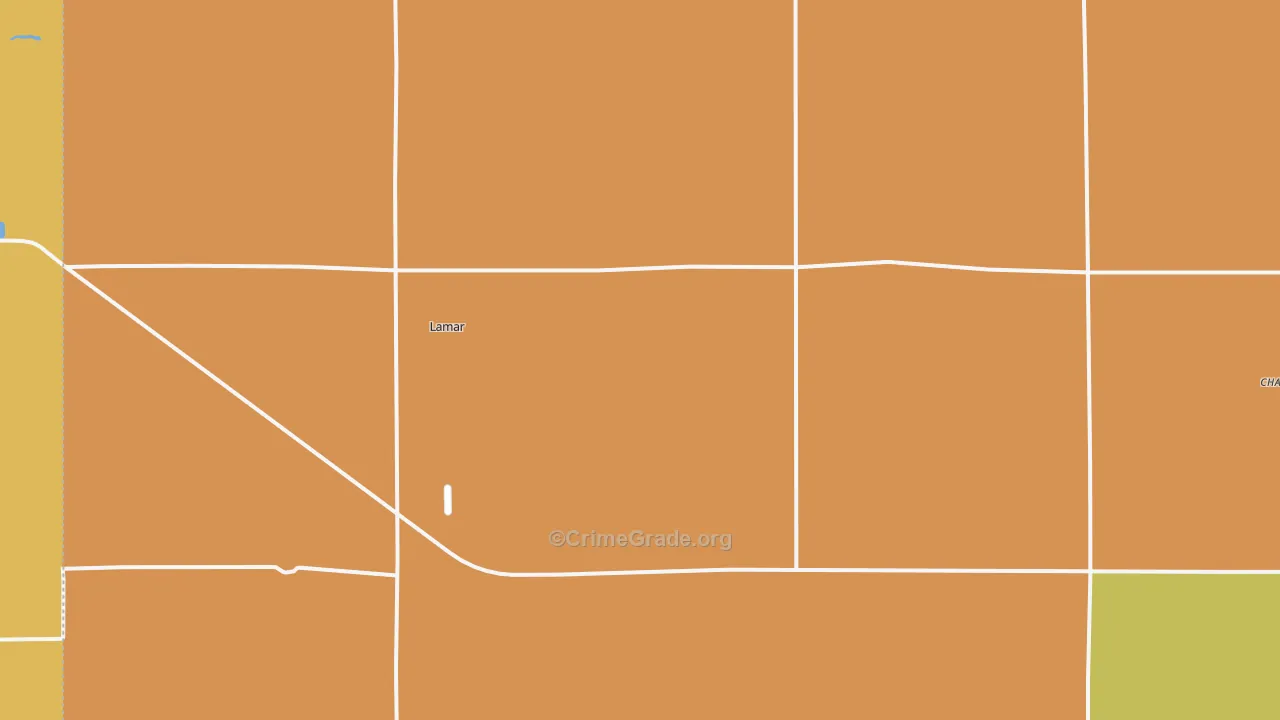 Lamar, NE Map of Theft Rates