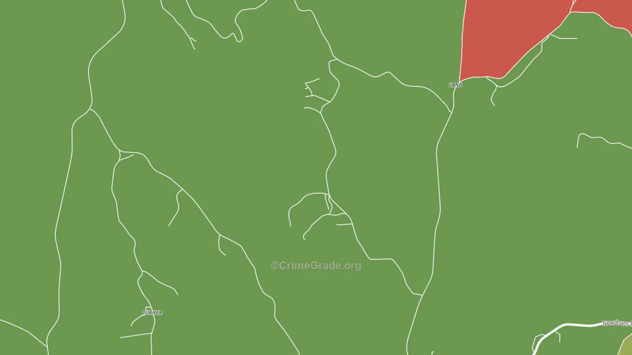 Land, AL Map of Theft Rates