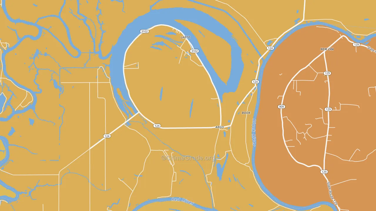 Larto, LA Map of Theft Rates