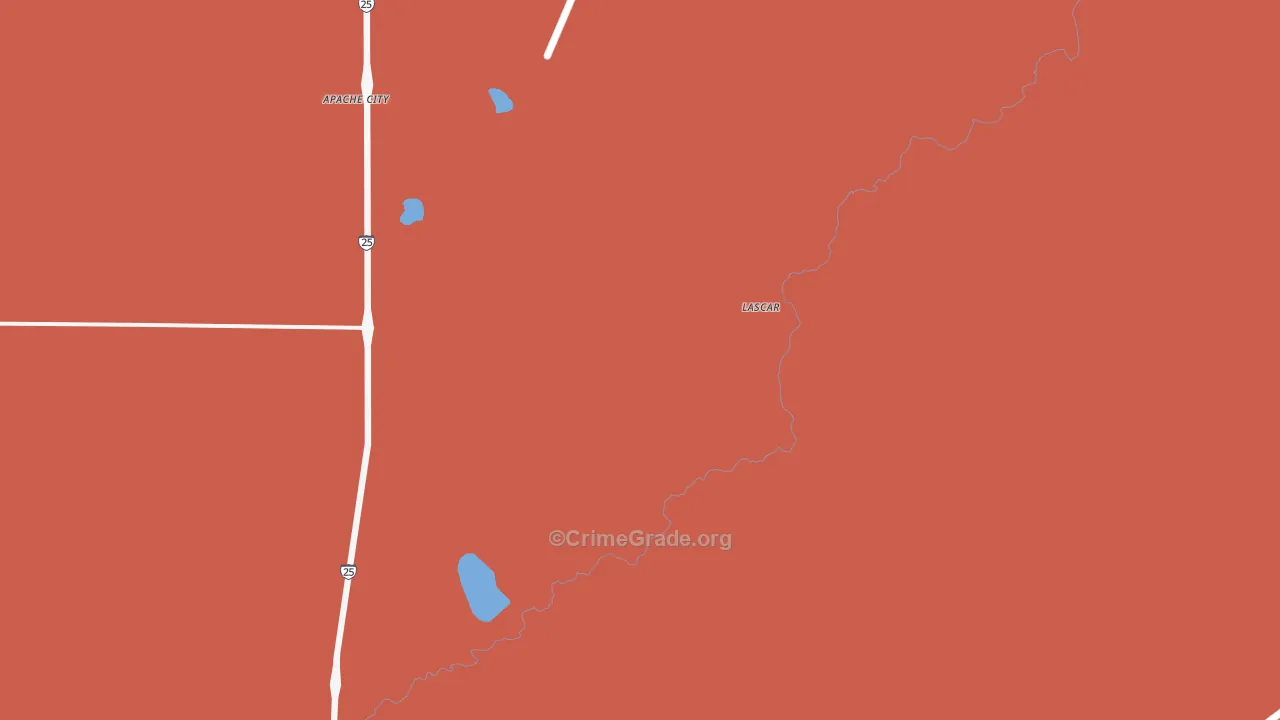 Lascar, CO Map of Theft Rates