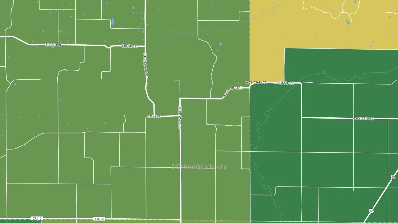 Last Chance, IA Map of Theft Rates