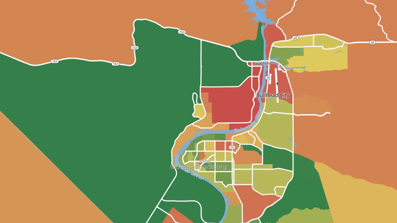 Laughlin, NV Map of Theft Rates
