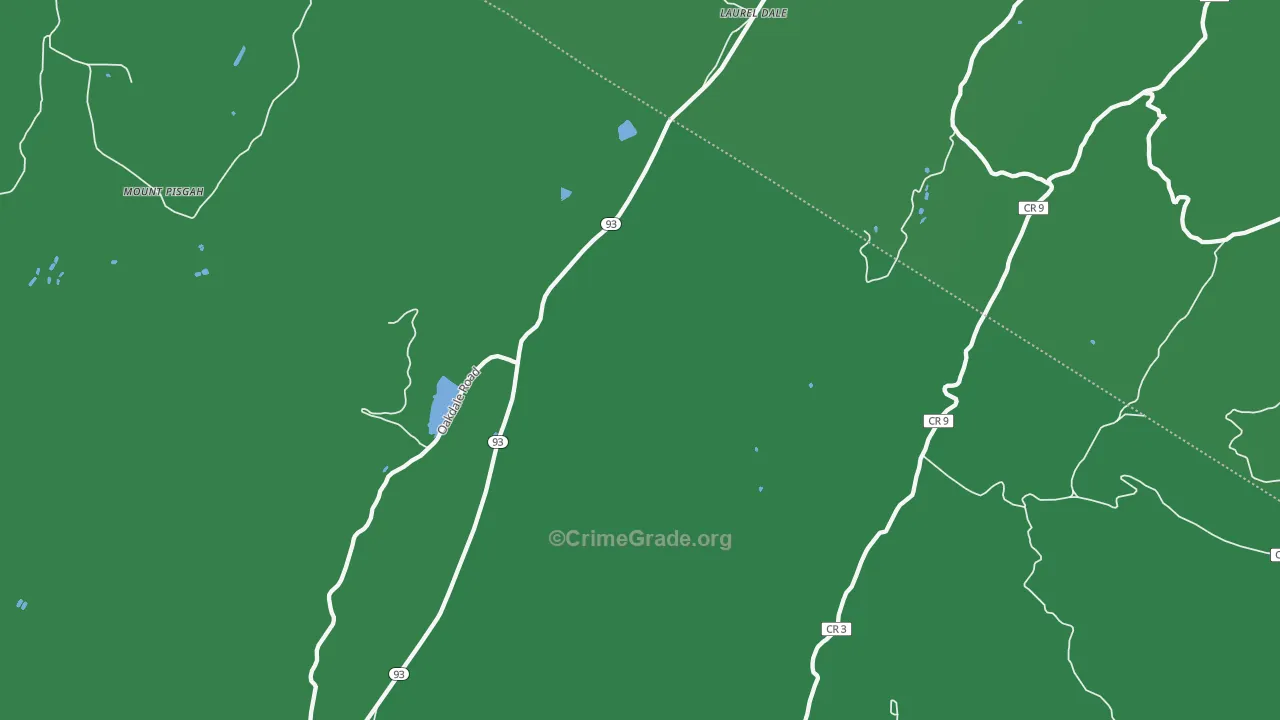 Laurel Dale, WV Map of Theft Rates