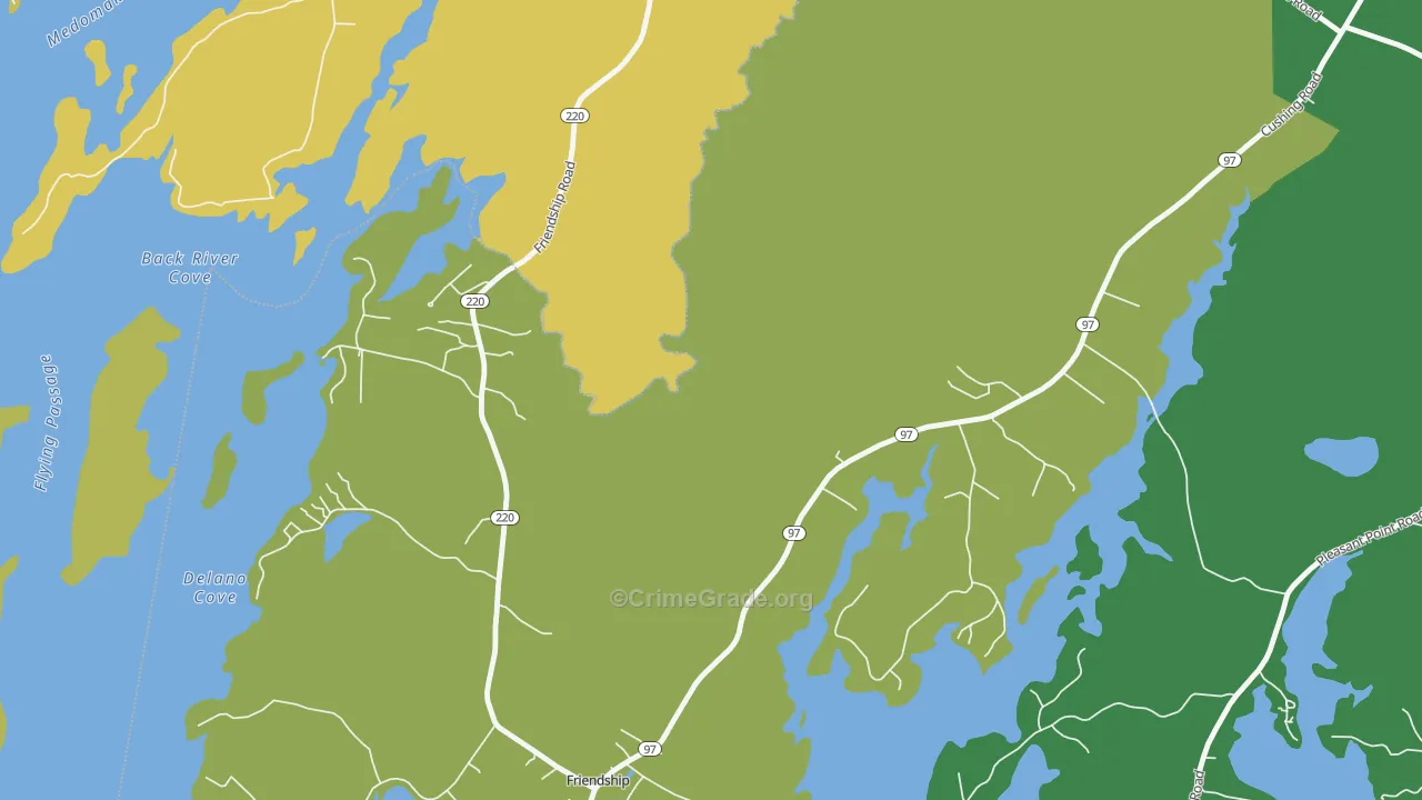 Lawry, ME Map of Theft Rates