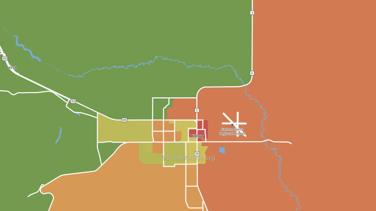 Laws, CA Map of Theft Rates