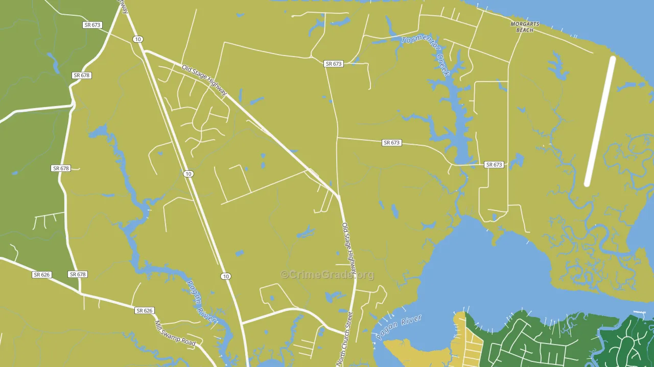 Lawson, VA Map of Theft Rates