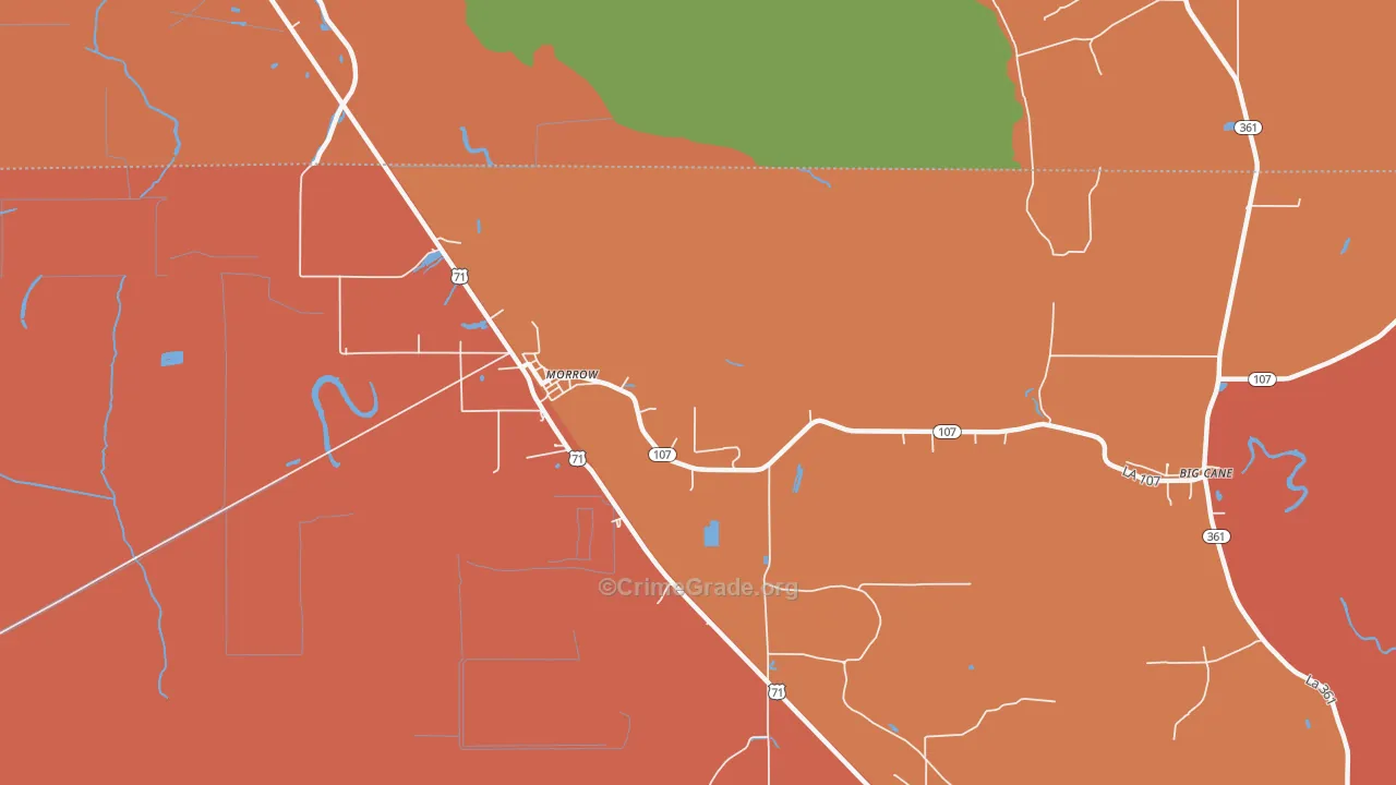 Le Moyen, LA Map of Theft Rates