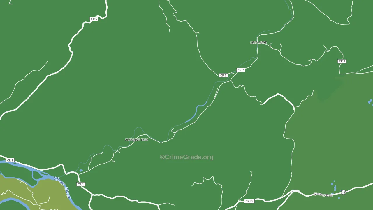 Lead Mine, WV Map of Theft Rates