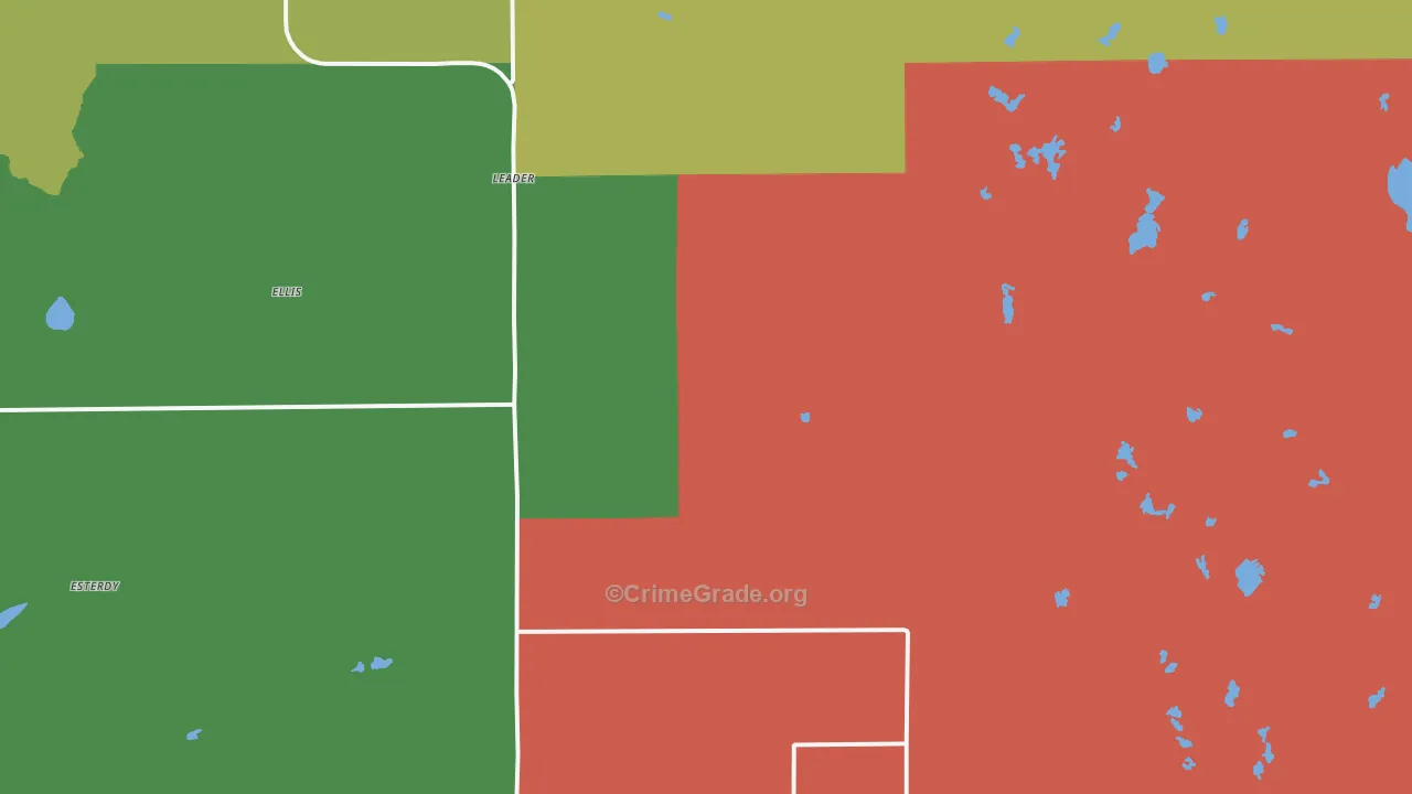 Leader, MN Map of Theft Rates