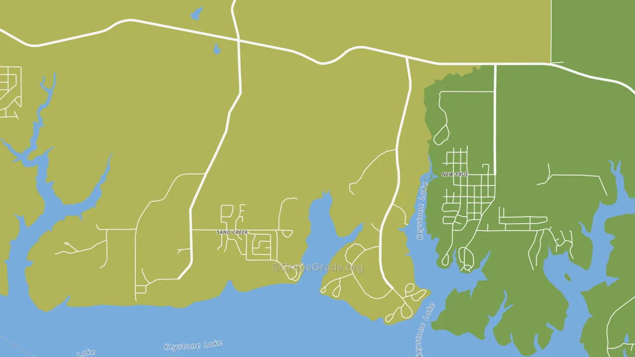 Leander, OK Map of Theft Rates