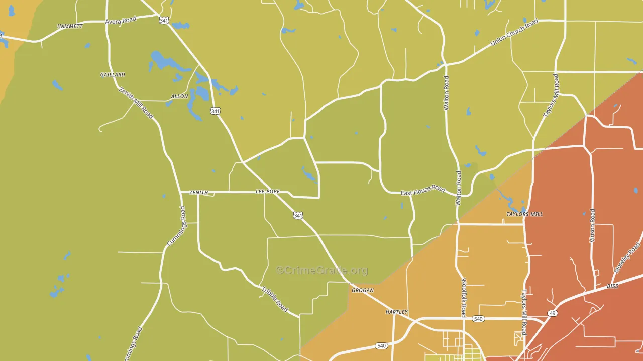 Lee Pope, GA Map of Theft Rates