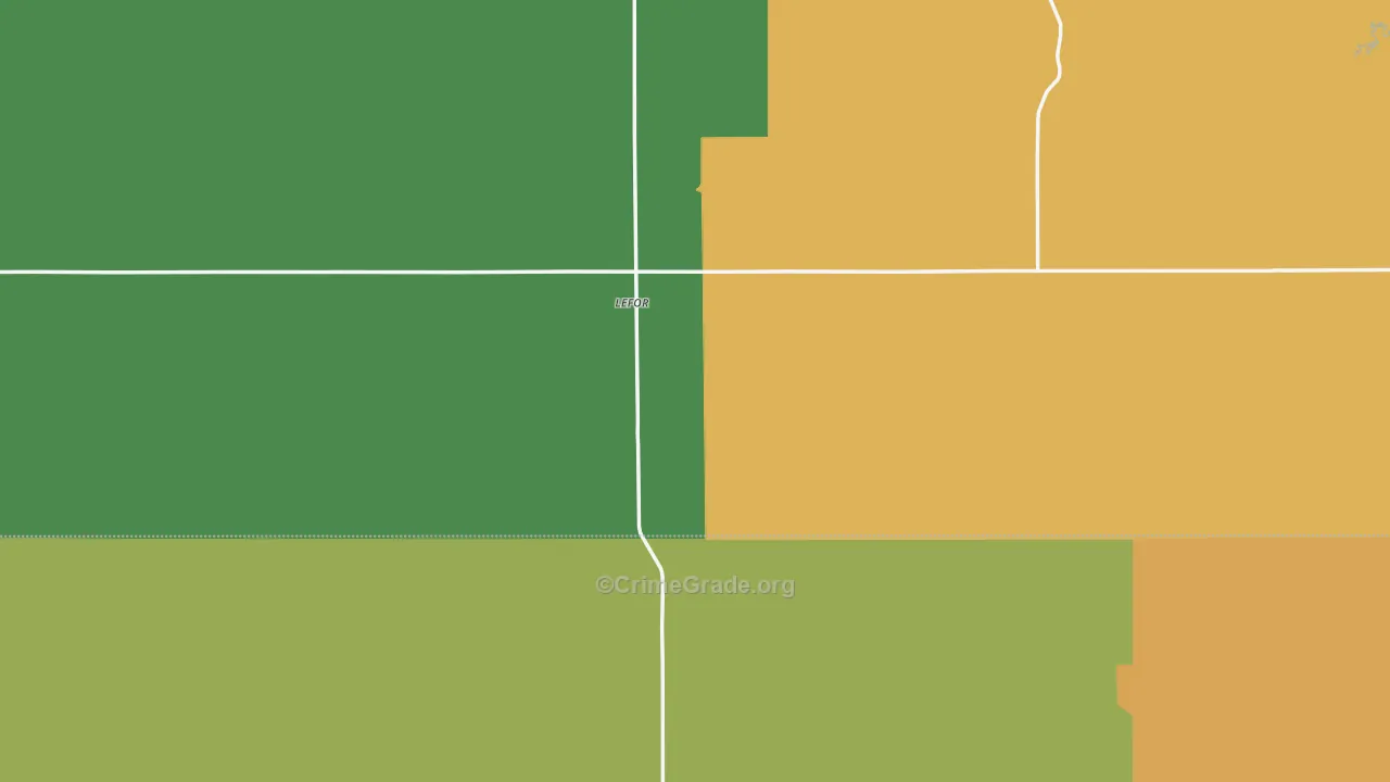 Lefor, ND Map of Theft Rates