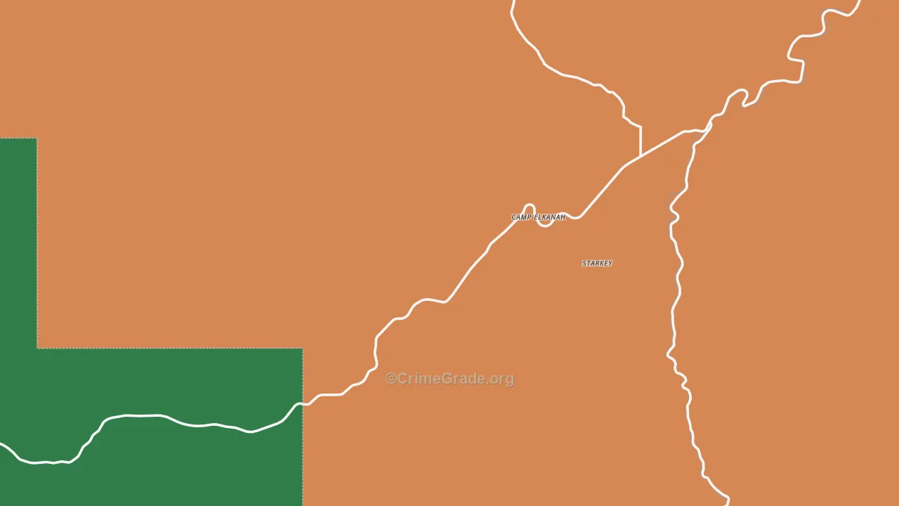 Lehman Hot Springs, OR Map of Theft Rates