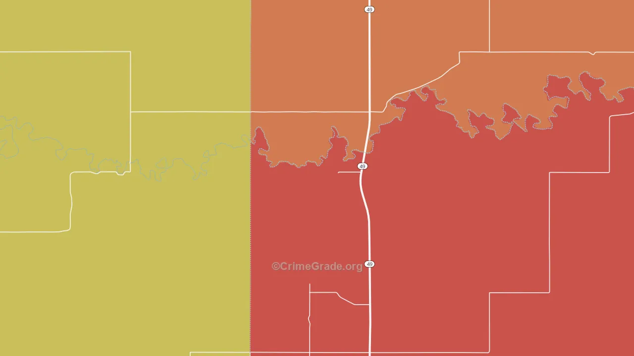 Lemmon, ND Map of Theft Rates