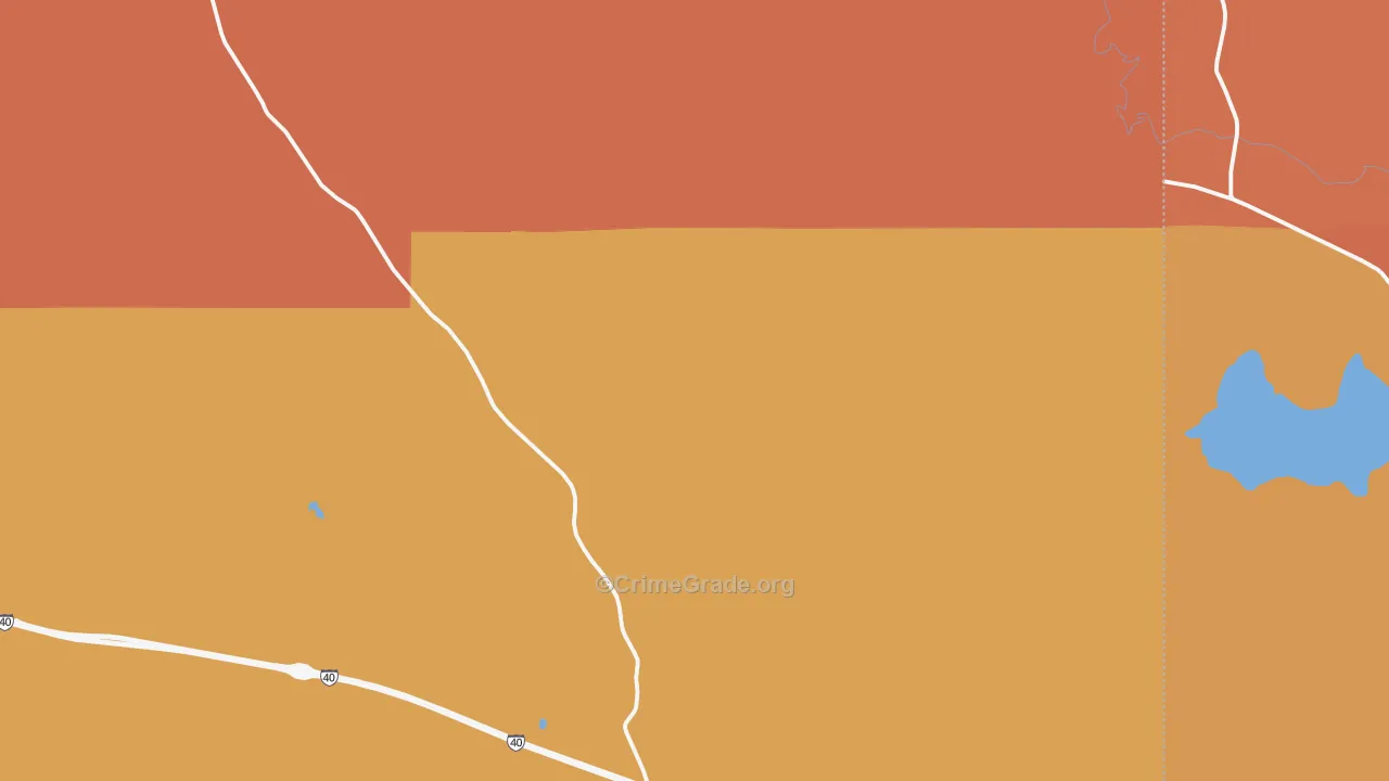 Leupp Corner, AZ Map of Theft Rates