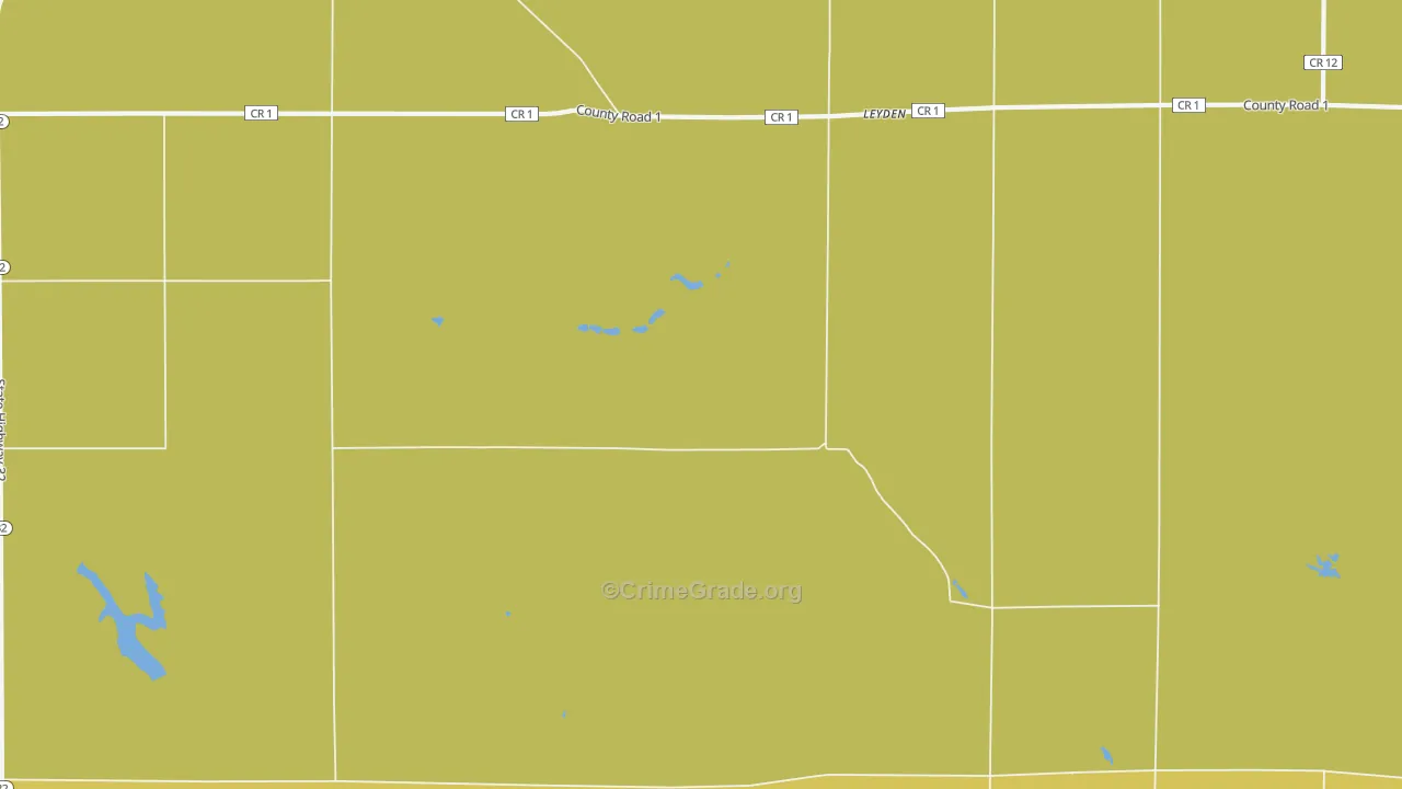 Leyden, ND Map of Theft Rates