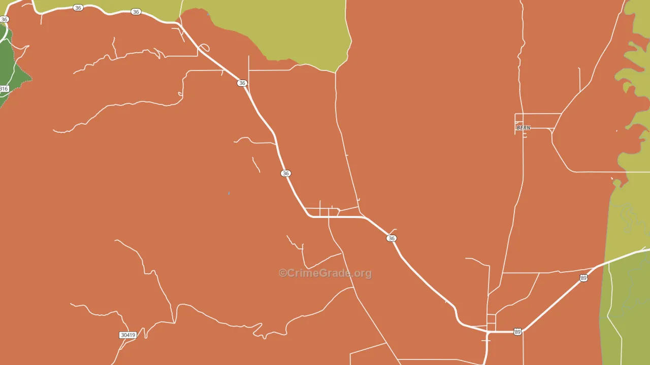 Liberty, ID Map of Theft Rates