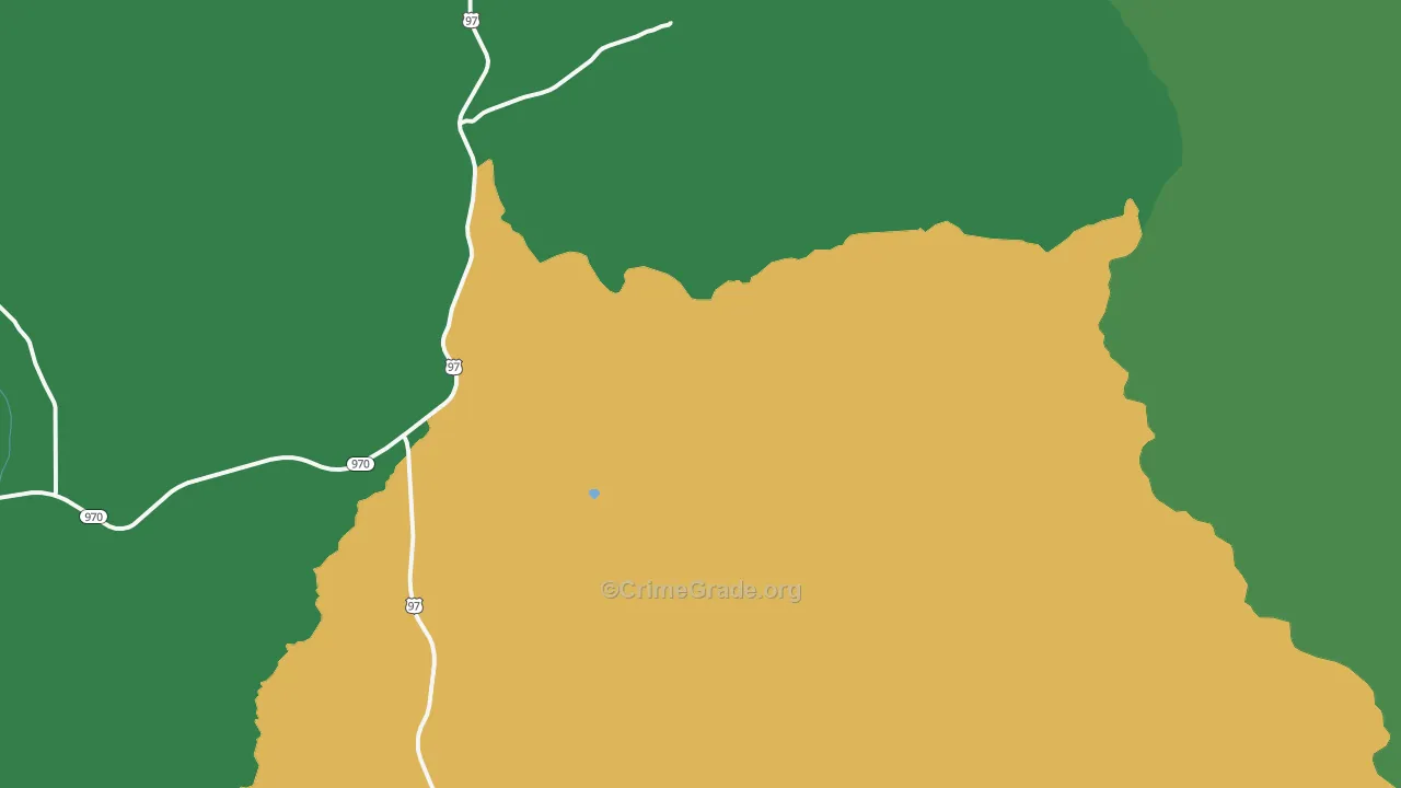 Liberty, WA Map of Theft Rates