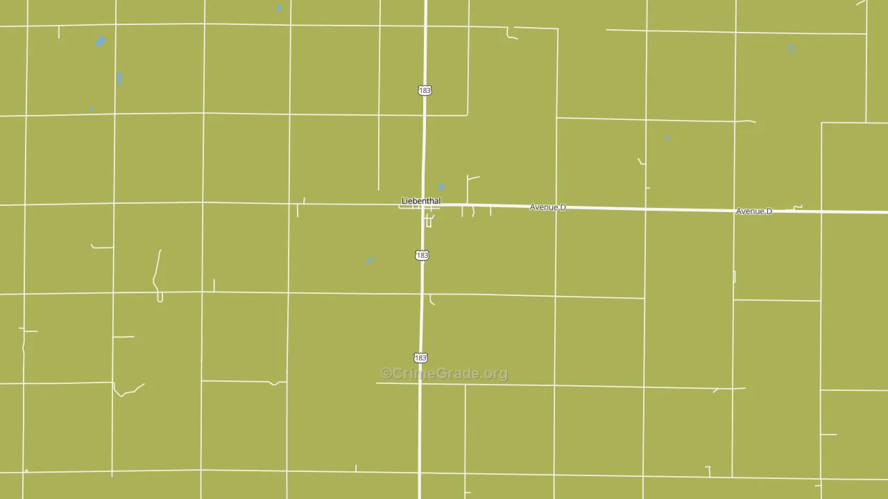 Liebenthal, KS Map of Theft Rates