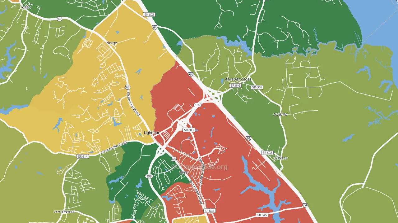 Lightfoot, VA Map of Theft Rates